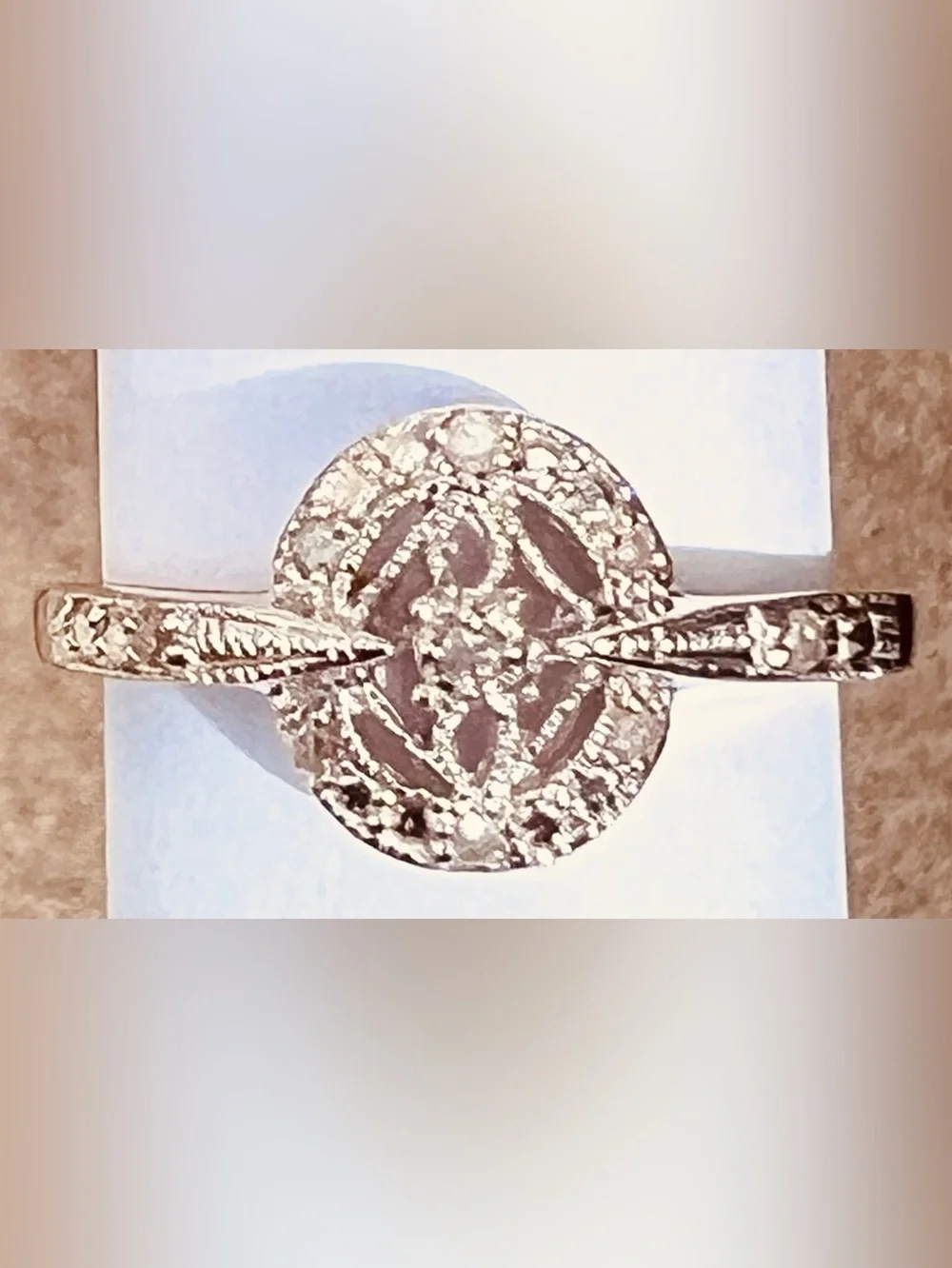 ✨Beautiful Diamond Ring NEW 10K Yellow Gold Cocktail Engagement Wedding Women’s